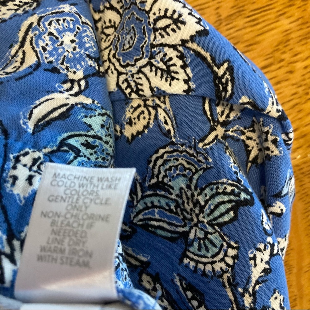 J. Jill Floral Casual Drawstring Shorts M - Picture 8 of 9